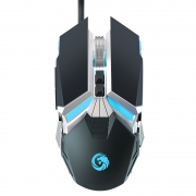 多豪D1 电竞鼠标有线 电脑台式笔记本家用办公网咖网吧金属lol吃鸡cf游戏专用USB男女生通用 宏编程机械鼠标