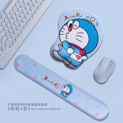 卡通可爱鼠标垫护腕垫女ins风高颜值动漫记忆硅胶棉立体3D胸屁股手腕垫办公桌垫笔记本电脑腕托软垫键盘手托