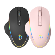 无线鼠标静音可充电式RGB灯效游戏电竞适用小米联想华为苹果戴尔