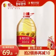 恒大兴安 葵花籽油4L压榨一级乌克兰进口原料植物食用油家用炒菜