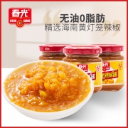 春光食品海南特产传统黄灯笼辣椒酱100g*3剁椒酱蒜蓉酱鲜香辣椒酱
