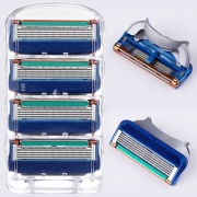 【五层刀片】吉利雅锋束5刀片通用手动锋5剃须刀刮胡刀头男胡子